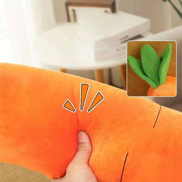 Dog Toy Pet Carrot Plush Toy Vegetable Chew Toy for Small Medium Large Dogs Universal Pet Sound Playing Toy Pet  Accessories 5