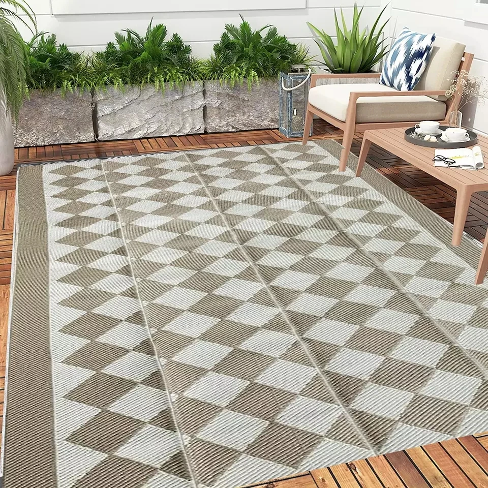 1pc, Large Outdoor Rug Mat, Outdoor Rugs For Patios Carpet Camping Rugs,  Waterproof Reversible Outdoor Indoor Rug For Camping Rugs Rv Porch Deck  Campe