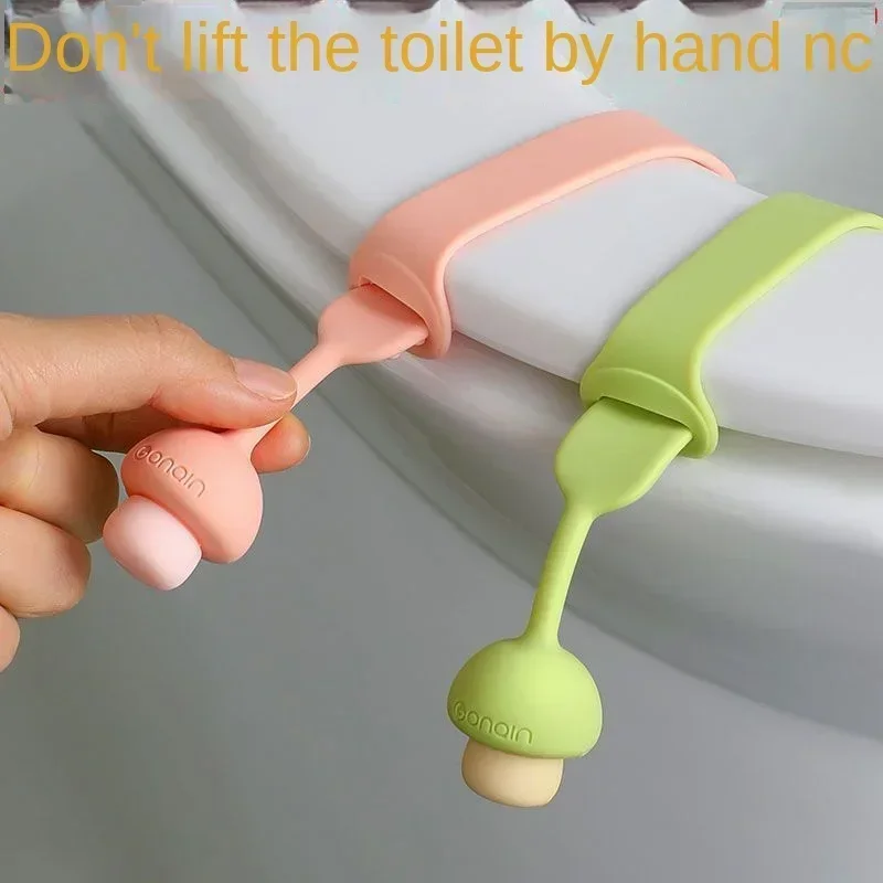 Creative Cute Household Silicone Toilet Lid Lifter 1pc No Dirty Hands Toilet Lid Lifter Seat Bathroom Accessories