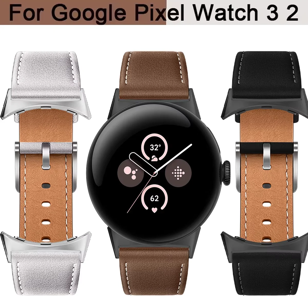 Premium Leather Replacement Wristband Bracelet