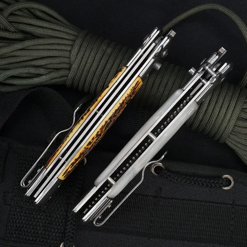남성용 스테인레스 스틸 접이식 빗, 자동 나이프 브러시, 헤어 트리머 빗, 브러시 액세서리, 슬릭 백 헤어 포켓 빗, 1 개