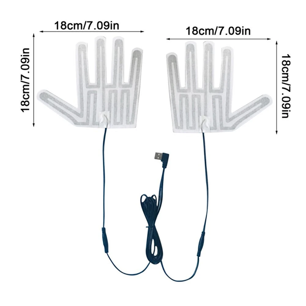 Winter Warm Electric Heated Gloves Pad