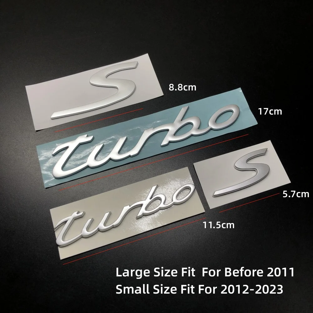 Cayears 터보 S GTS 올드 스타일 대형 엠블럼 차체 후면 뚜껑 트렁크 부츠 레이싱 스티커 배지, 1990 2011 차량에 적합