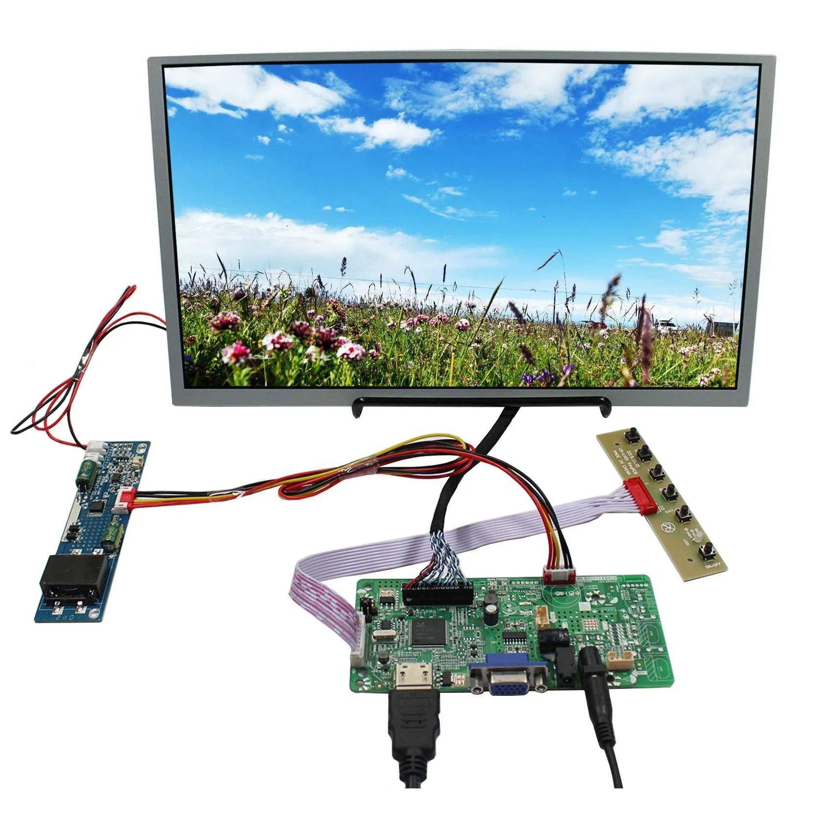 

High Brightness 1000nit 13.3" inch LQ133M1LW02 1920X1080 LCD Screen LVDS 30pin Display HDMI VGA LCD Controller Board RT2513-818