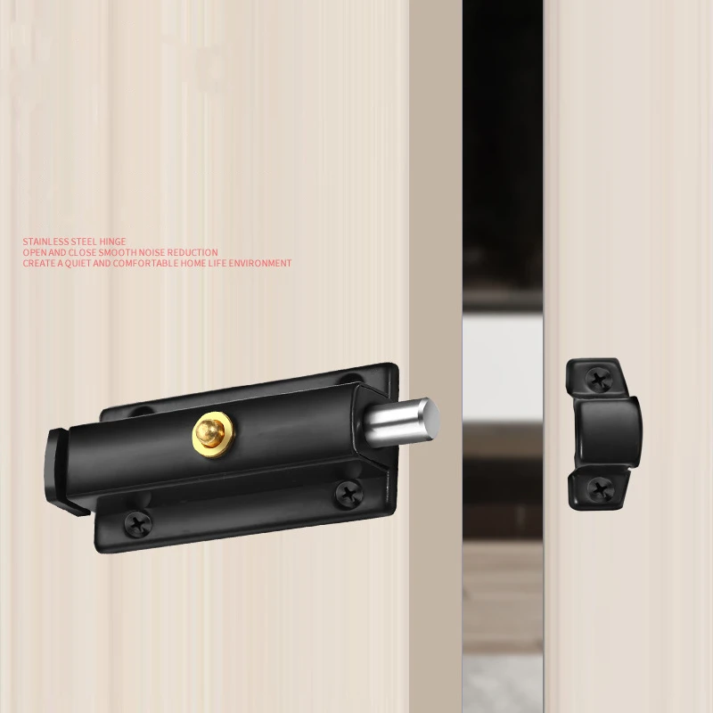 Stainless Steel Automatic Latchs Anti-theft Door Bolt Anti-lock Door Buckle Spring Latch Thickened Locks door latch