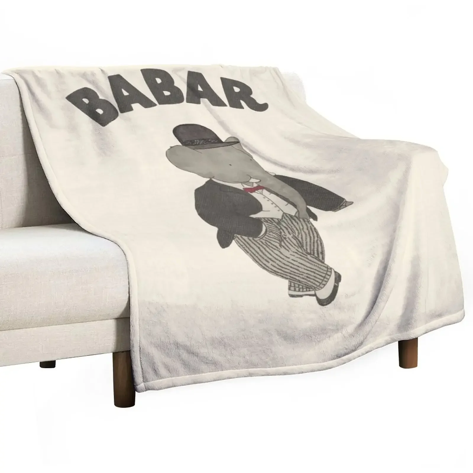 

Vintage Babar Throw Blanket funny gift Sofa Quilt Thin Blankets