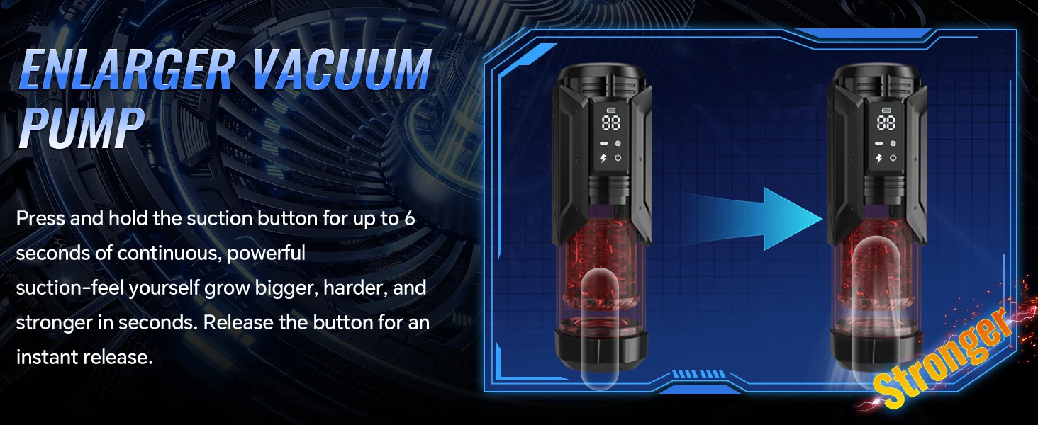 HeartCaptor APP-Controlled Electric Male Masturbator Cup with 7 Modes Waterproof Silicone Stroker - Details 3