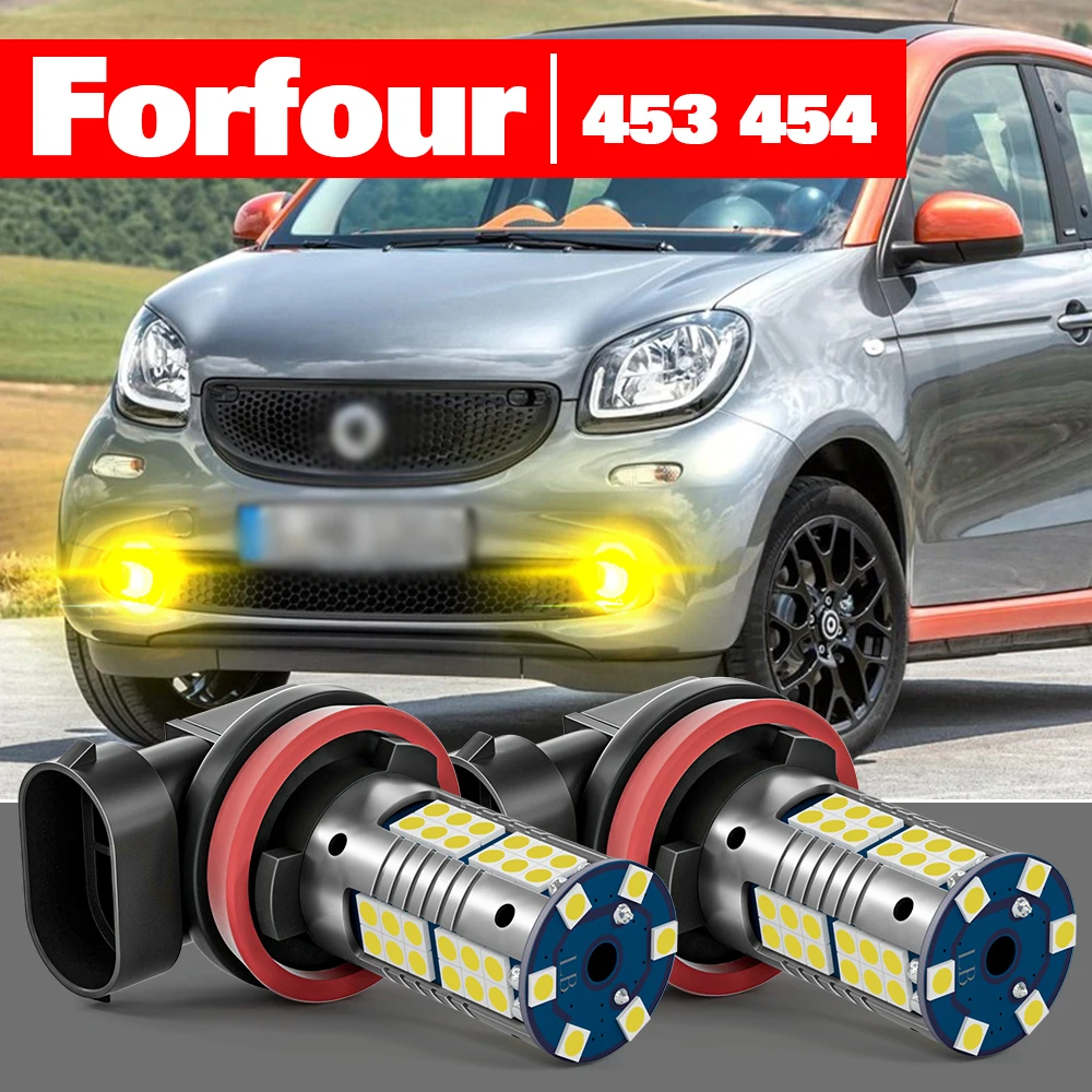 

For Smart Forfour MK1 454 MK2 453 2004-2006 2015-2019 Accessories 2pcs LED Fog Light 2005 2016 2017 2018