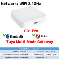 Tuya Smart Multi-Mode Hub with Voice Control Compatibility (G01 Pro)