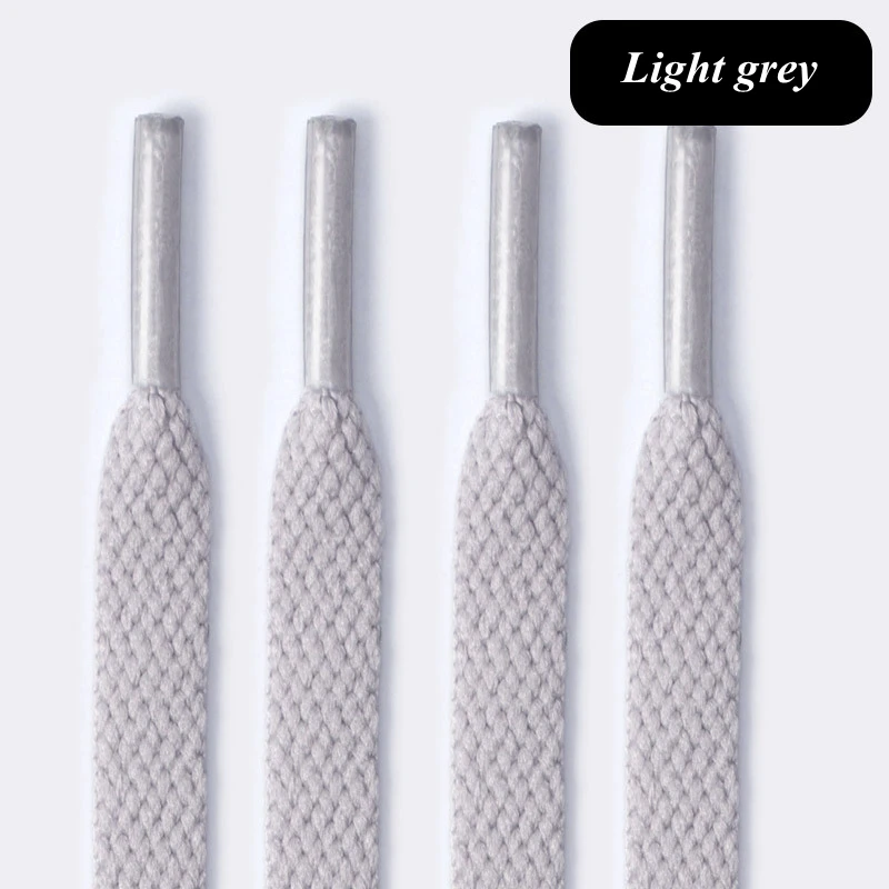 Vibrant 36-Color Flat Shoelaces for Sneakers - Classic Solid White & Black Options