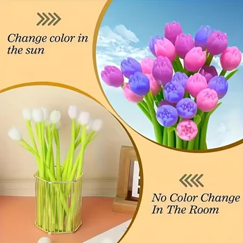 Set di 15 Penne a Forma di Fiore che Cambiano Colore, Articoli per Ufficio e Scuola, Penne Divertenti, Penne Carine per Insegnanti, Regalo per il Ritorno a Scuola