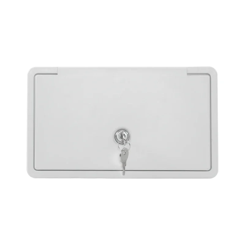 TYTXRV Exterior White Shower Box With lock 1.5M White hose Water saving nozzle apply to Caravan Motorhome Camper accessories