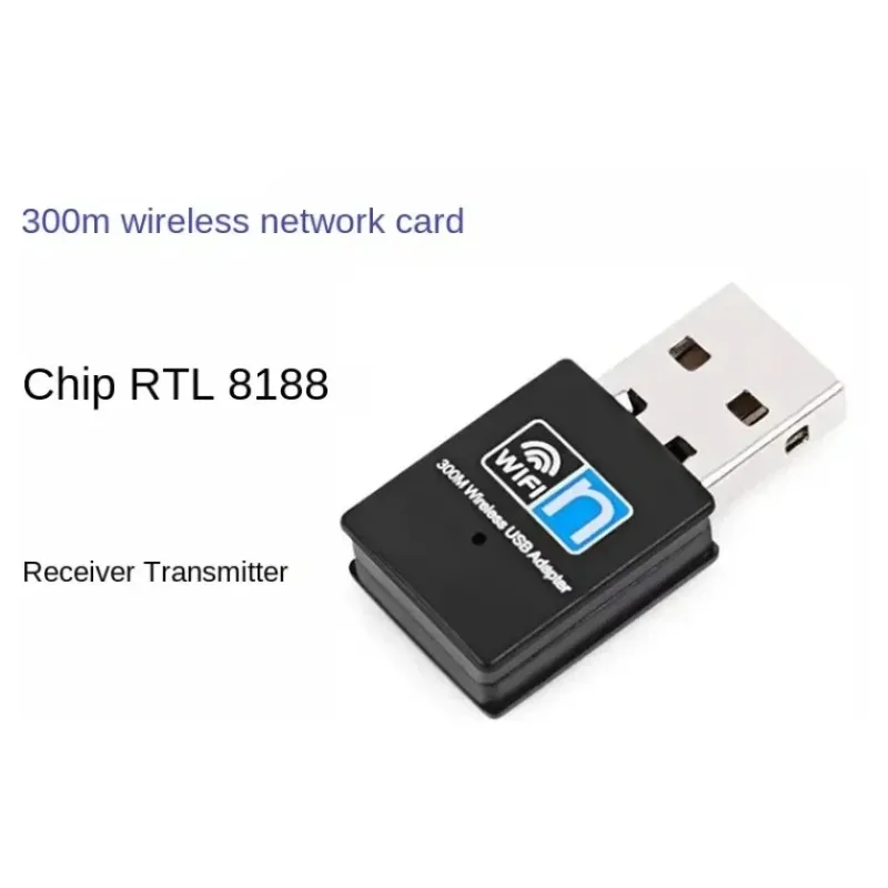300Mbps 무선 USB Wifi 어댑터 802.11N USB 2.0 WiFi 수신기 동글 데스크탑 노트북 Windows 용 300Mbps 무선 네트워크 카드