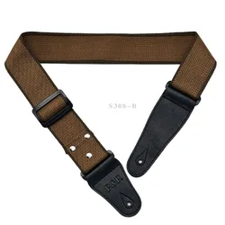 Premium Adjustable Guitar Strap for Acoustic & Electric Bass Guitars - Musical Accessories (YELLOW)