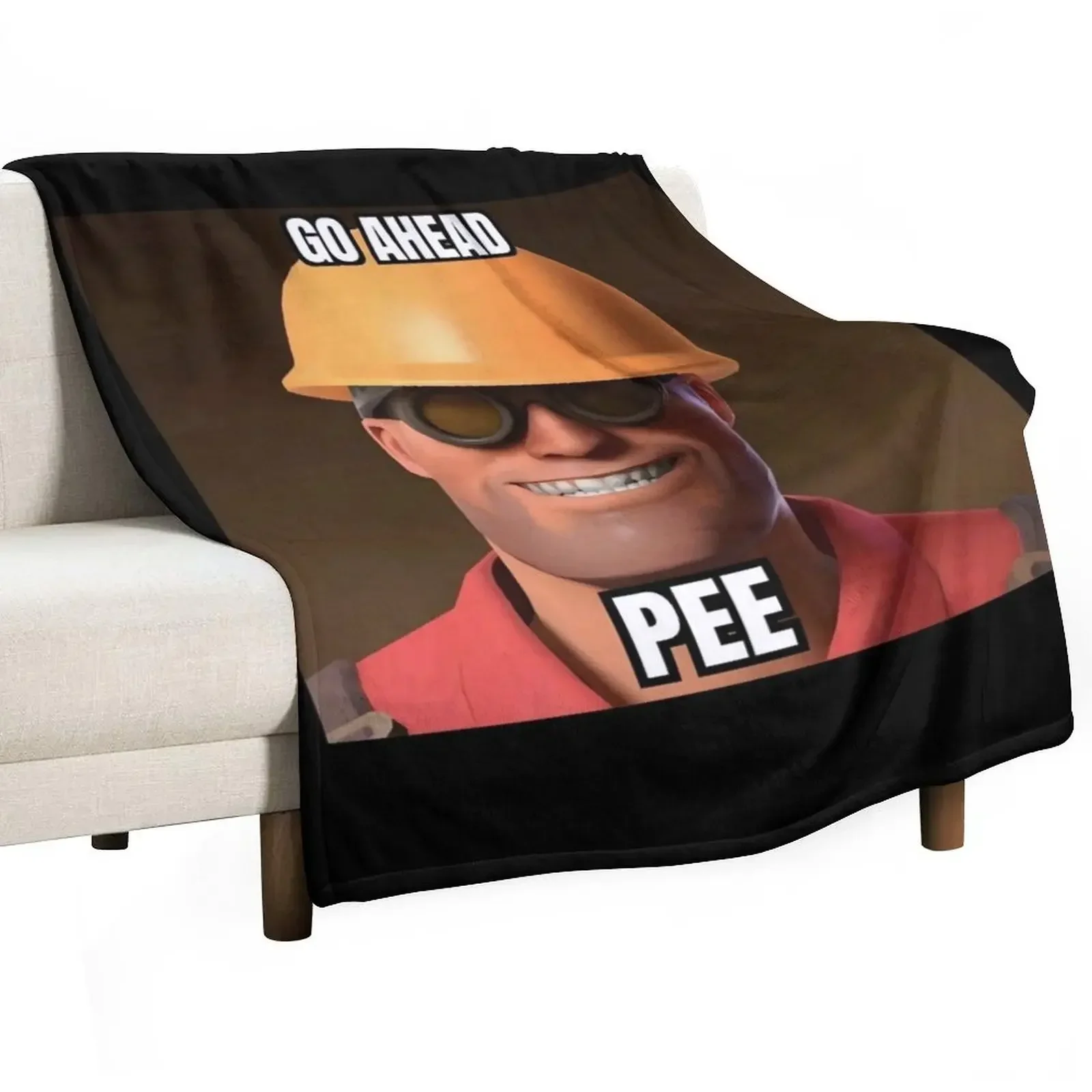 

TF2 - Go Ahead Pee Classic . Throw Blanket cosplay anime Plaid on the sofa Blankets