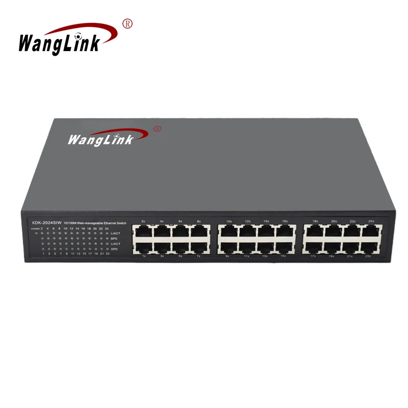 Unmanaged 10/100/1000Mbps Desktop Network Ethernet Switch 24 Gigabit Port