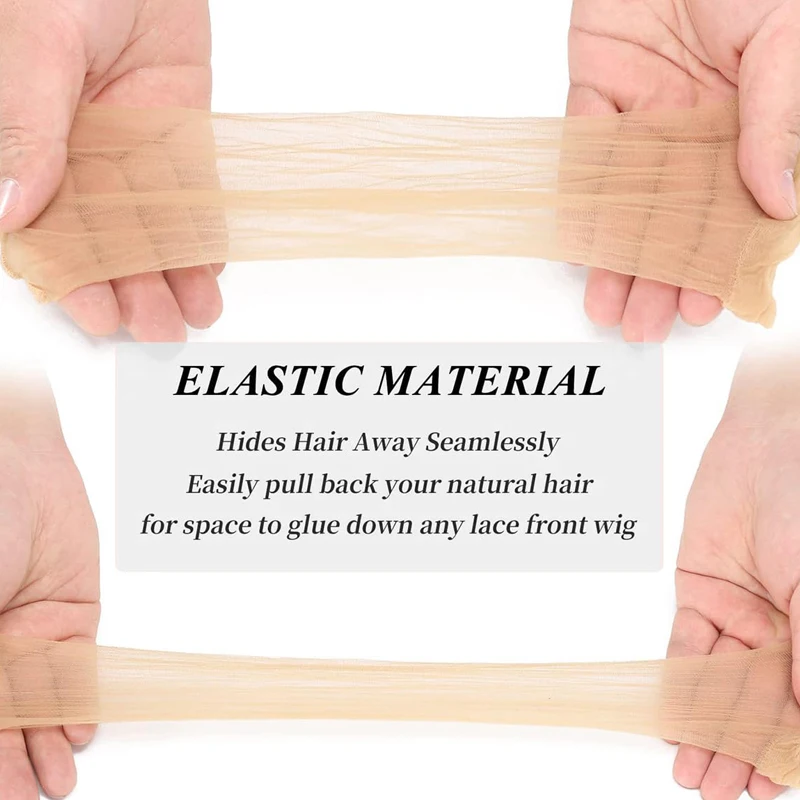 Hd Wig Cap 2Pcs/Pack Hairnet Invisible Stocking Wig Cap New Weave Stretch Nylon Hair For Making Accessories