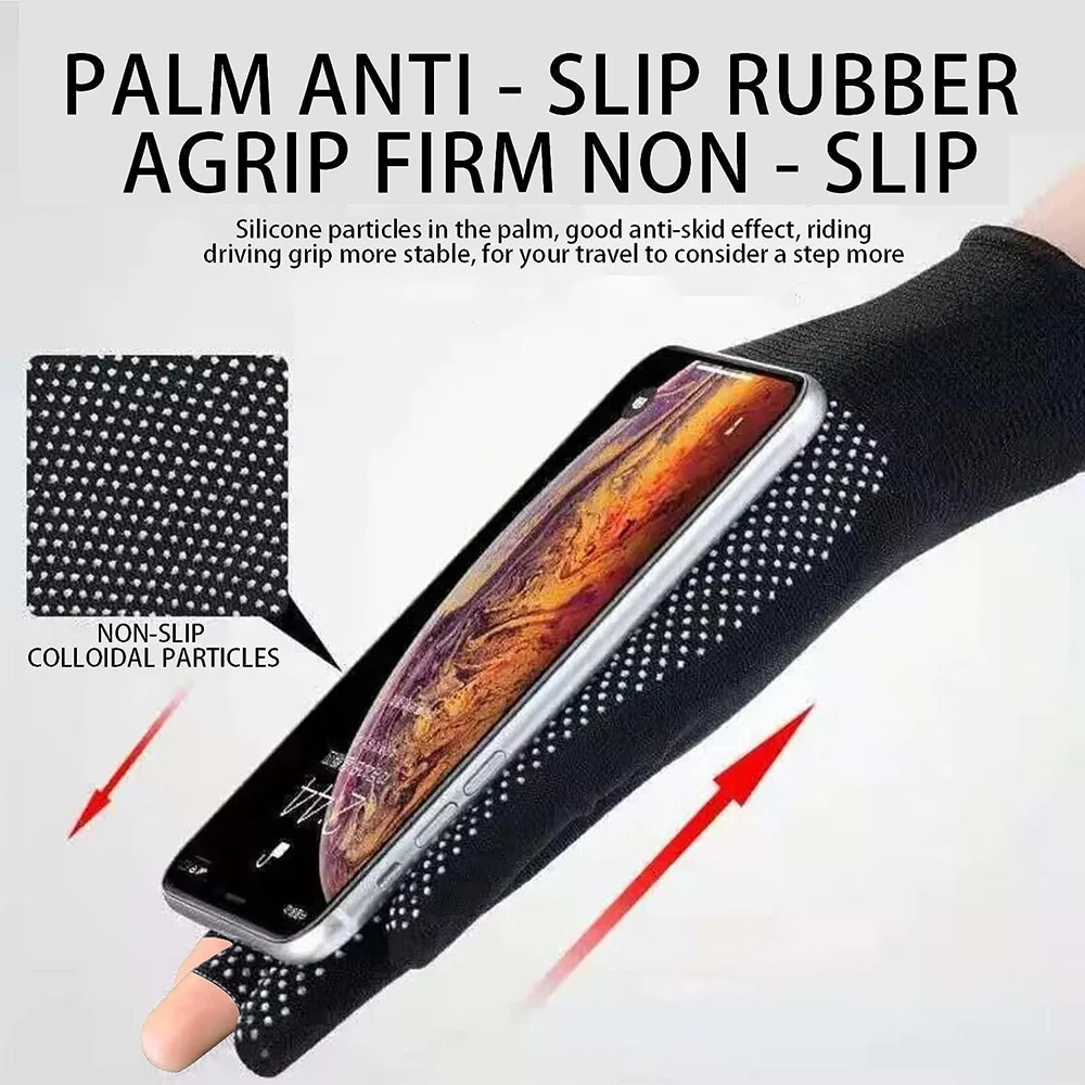 Lightweight Men and Women Half-Finger Slip Breathable Fingerless Work Gloves for Construction Fitness Cycling Motorcycle Gloves 4