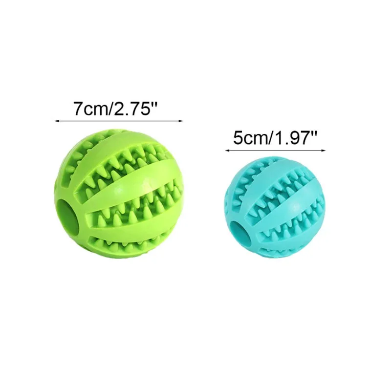 Dog Toy Ball Interactive Rubber Balls Puppy Chewing Toys Pet Tooth Cleaning Ball Cats Pets Food Treat Feeder Silicone Balls Toy 6