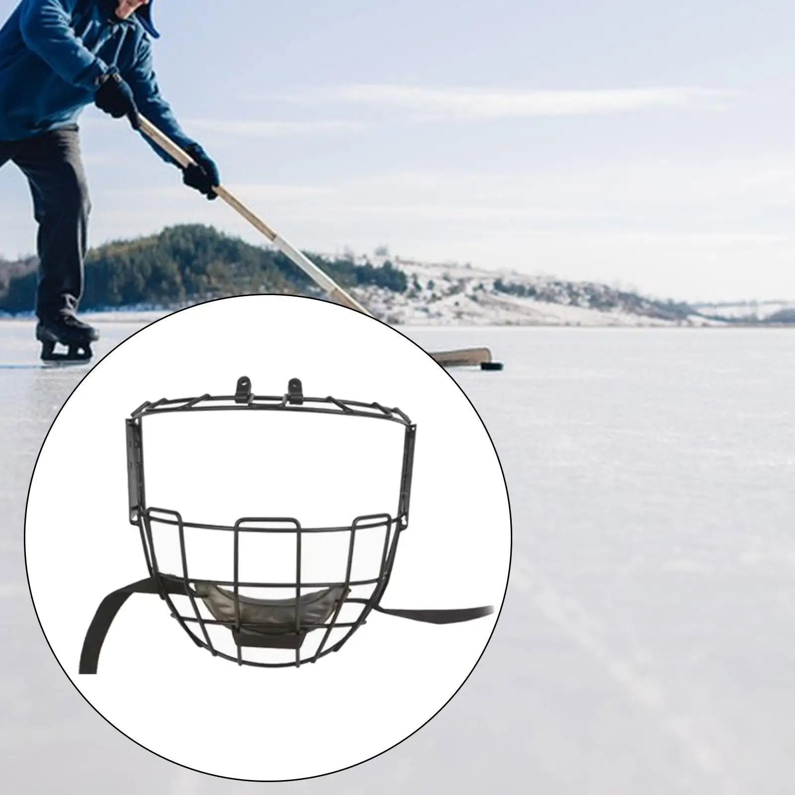 Wire Face Guard Shield Protector Portable Hardware Mask Accessory Competition Face Protector Hockey Helmet Visor for Men