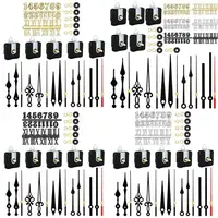 Quiet Quartzs Clock Motor Replacement Parts for Home and Office 5Pcs Clock Movement with Hands and Clock Numerals Kits R7UB 1