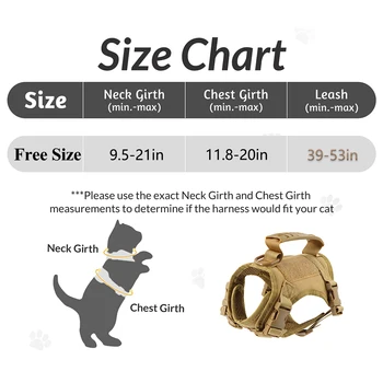 Tactical Cat Harness Leash with 9 Patches Small Dog Puppy Vest Straps with Handle Harnesses Training Adjustable Pet Accessories 2