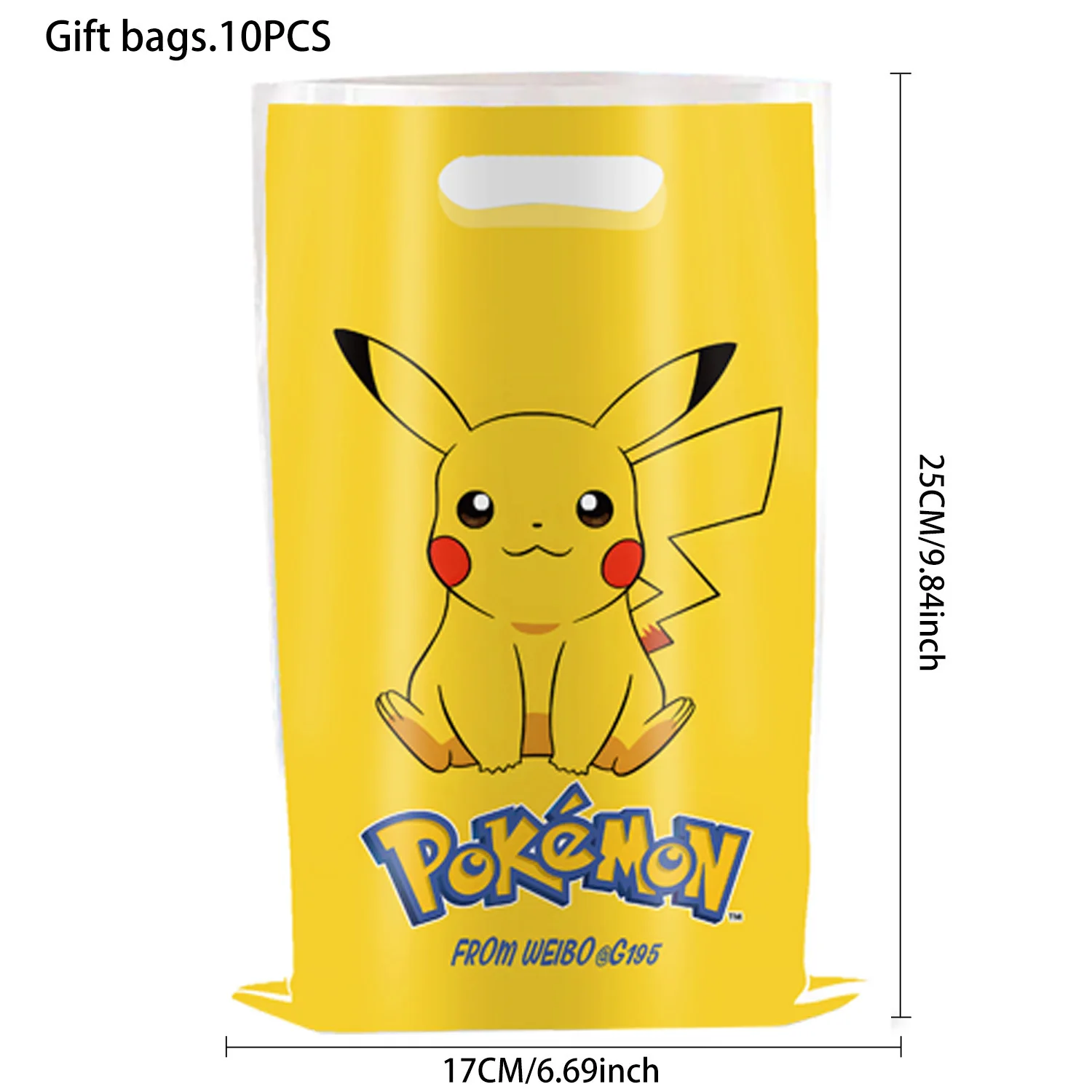 10/20/30 pcs תיק ממתקים תיקים תיקים פוקימונים מסיבת יום הולדת תפאורה ילדים מתנה אריזה תיק יום הולדת מקלחת