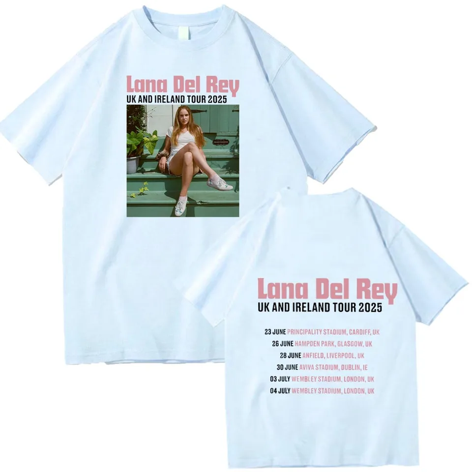 Lana Del Rey Uk And Ireland Stadium Tour 2025 Shirt O-Neck Short