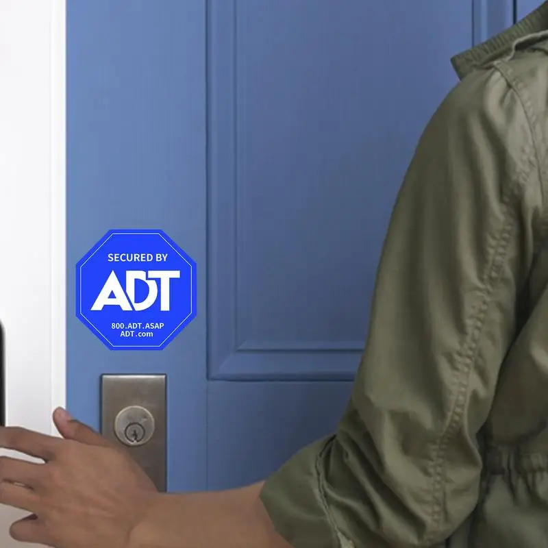 8PCS Window Waterproof Safety Sticker Warning ADT Window Sticker Waterproof Material Decal for Home Decoration