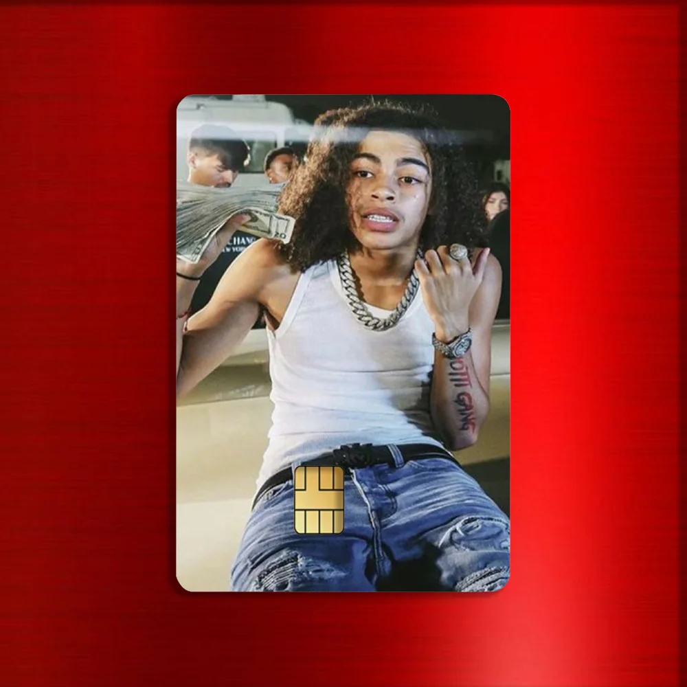 DD O-Osama Rapper Stickers For Debit Bank Credit Cards Metro Bus Pass Sticker Decoration Cover 4PCS Card Skin