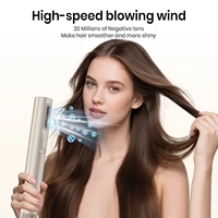 Sèche-cheveux professionnel 5 en 1 à moteur sans balais haute vitesse, ioniseur automatique, bouclage professionnel, air chaud et froid 3