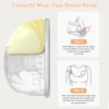 Invisible Wearable Breast Pump Portable Silent Hands Free Electric Breast Pump Milk Puller Comfort Milk Collector BPA-free 5