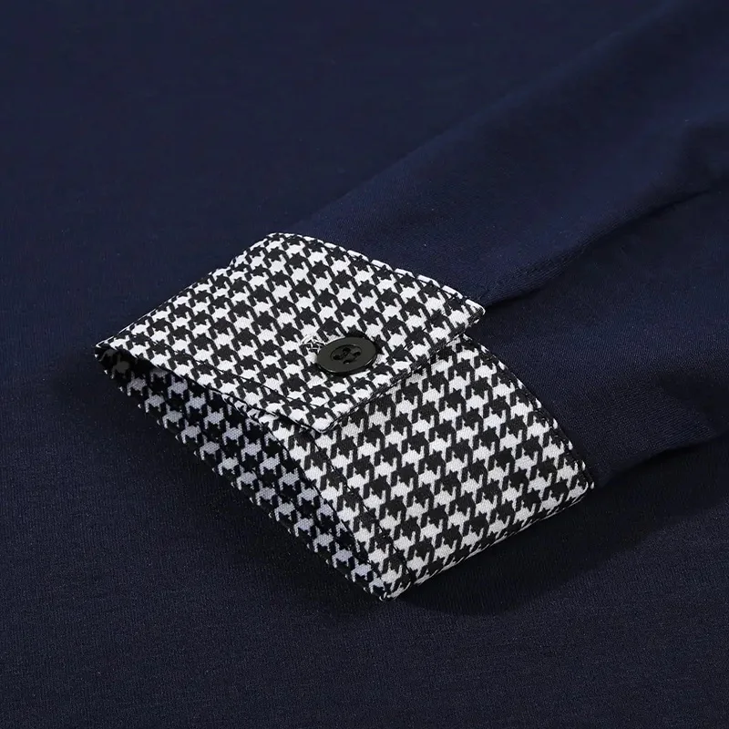 Spring and Autumn Men's Long Sleeve Polo Shirt Classic Business Office T-shirt Male Street Casual Fashion Solid Color Top