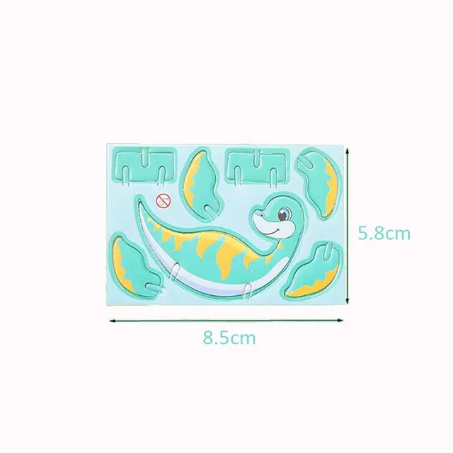 10pcs Gift Three-dimensional 3D Paper Puzzle Mini Panda Educational Toy Cartoon Animal DIY Puzzle Model Children's 6