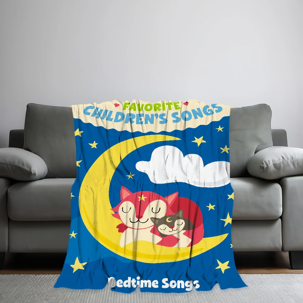 cute Skin friendly comfort lullabies warm soft plush spanish blanket suitable sofa Bedtime Tonie living Song room office bedroom 5