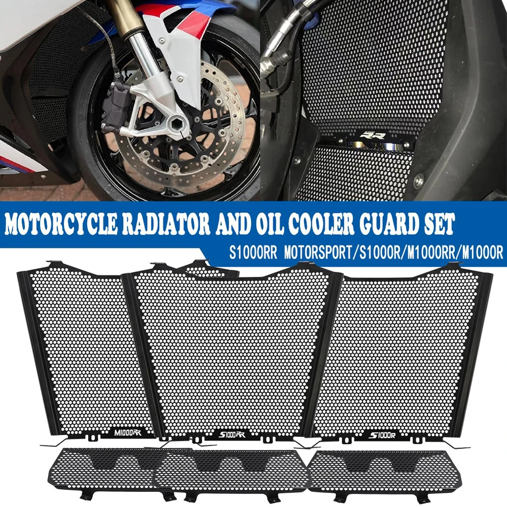 

2023 Motorcycle Radiator Oil Cooler Guard Set Grille Cover Protect For BMW S1000RR S1000R M1000R M1000RR M 1000 R RR S1000 RR R
