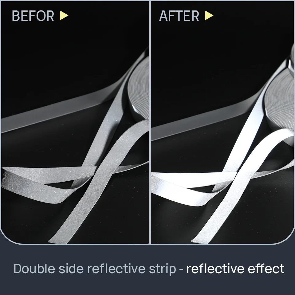 1cm TC reflective tape High visibility silver gray reflective tape Warning Safety clothing decorative strip
