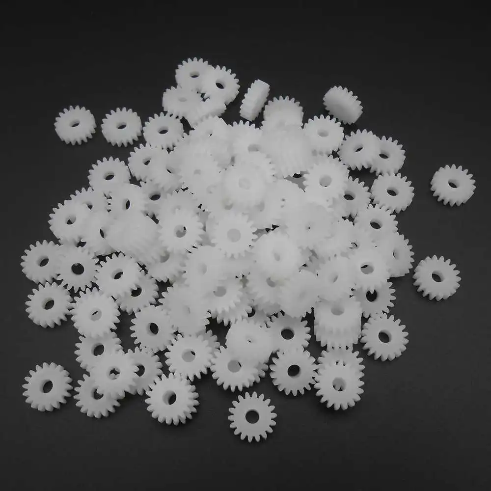 Description Picture 6 of item20Pcs/Lot X 0.5M 0.5 Modulus 18T 18 Teeth Plastic Spur Cylinder Gear Pinion Tooth=18 Bore Hole Aperture 3MM 2.95MM 3A Model 183A