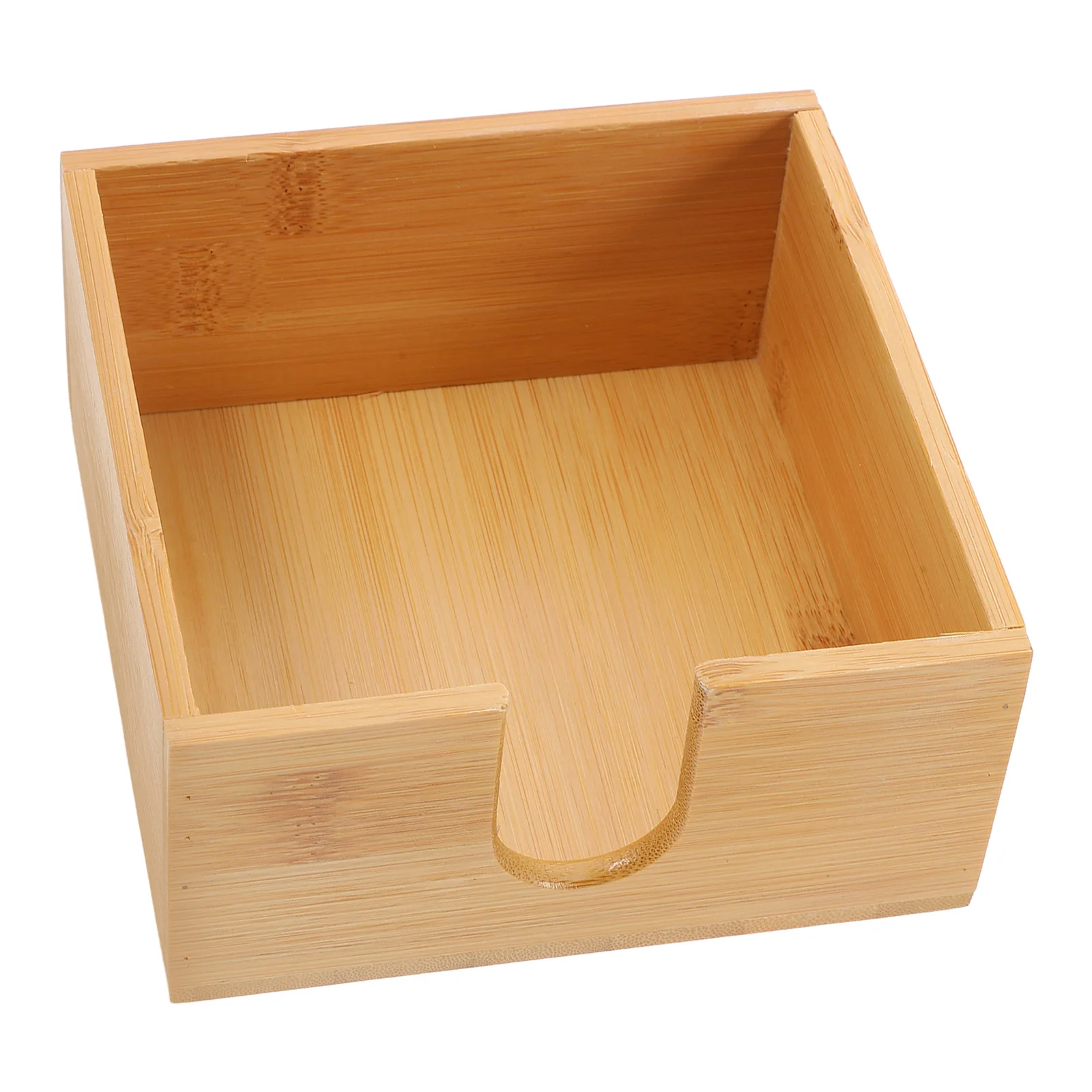 Square Bamboo Tissue Box Household Napkin Case Kitchen Paper Holder Restaurant Accessory Home Garden Storage ganization 5
