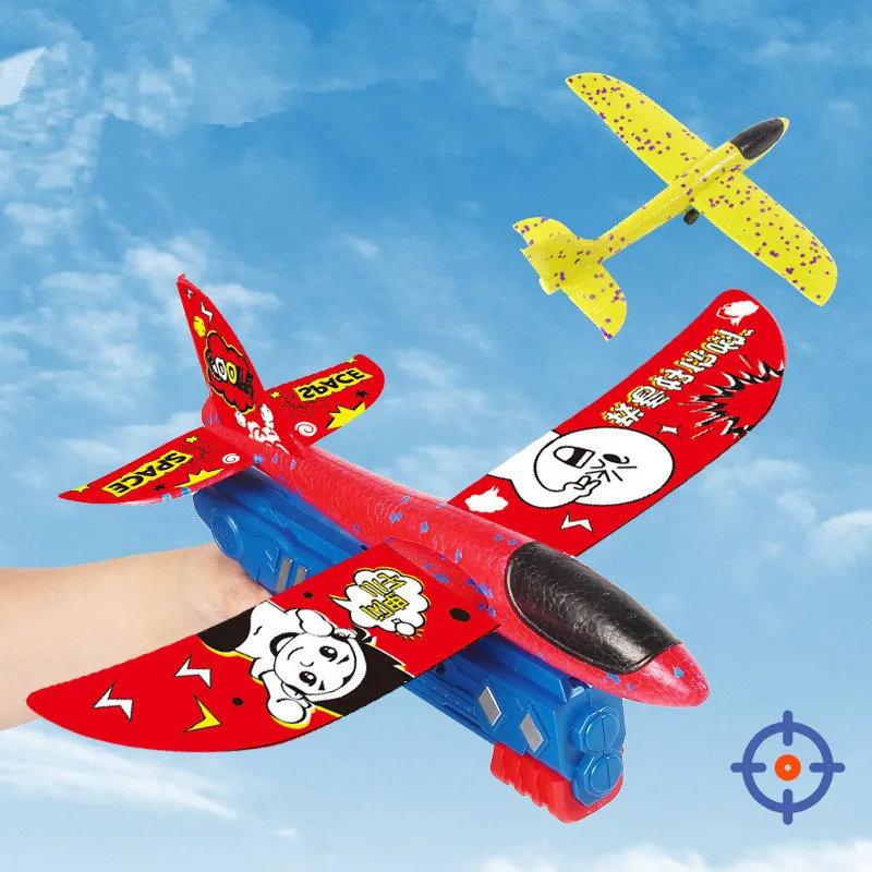 NEWESTFoamPlane10MLauncherCatapultAirplaneGunToyChildren