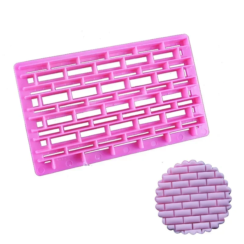 New Chocolate Baking Accessory Creative Fashion Baking Handmade Molds Brick Pattern Cake DIY Printing Cutting Die Fondant Cutter