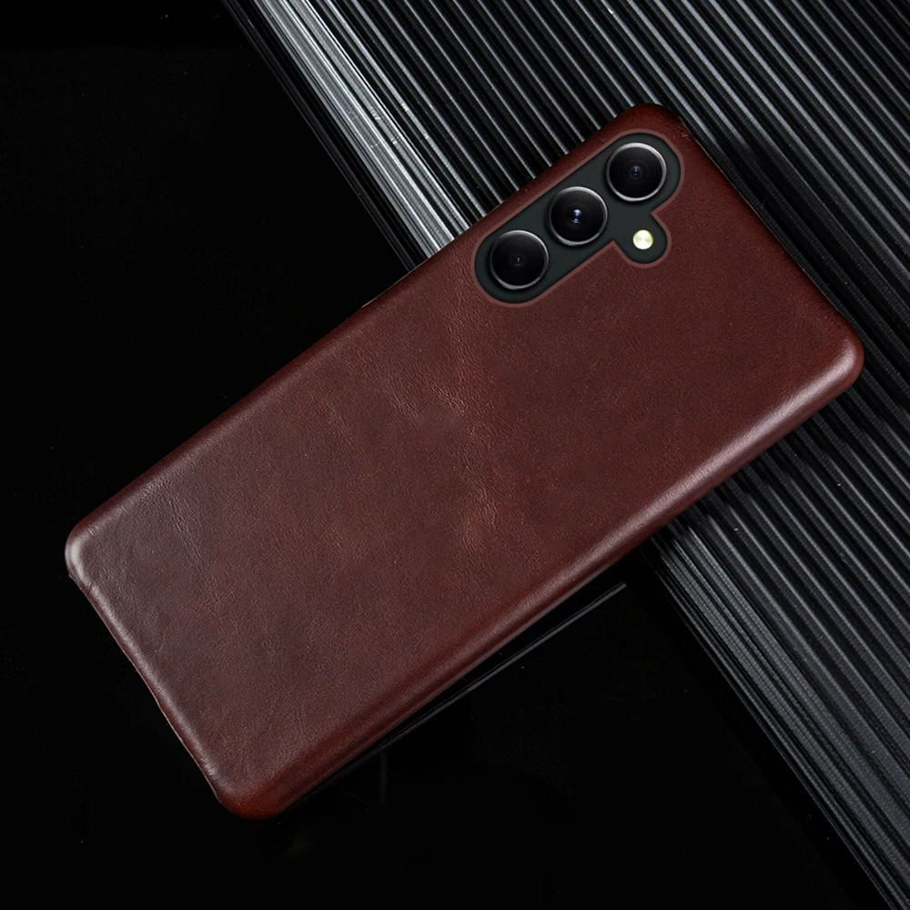 Handcrafted Genuine Leather Vintage Pattern Phone Case