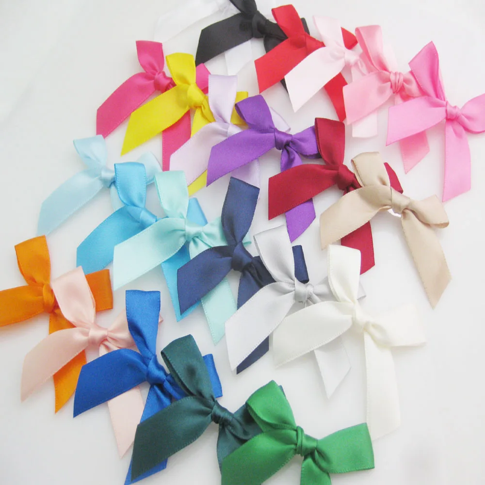 Ribbon Bows 5/8" Satin 6CM-7CM Multicolors 50Pcs Apparel Headwear Accessories Craft Ornaments satin ribbons,ribbon supplies,satin ribbon