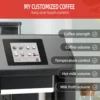 ES317 Fully Automatic Espresso Machine，Milk Frother,Built-in Grinder  Intuitive Touch Display 7 Coffee Varieties for Ho 4
