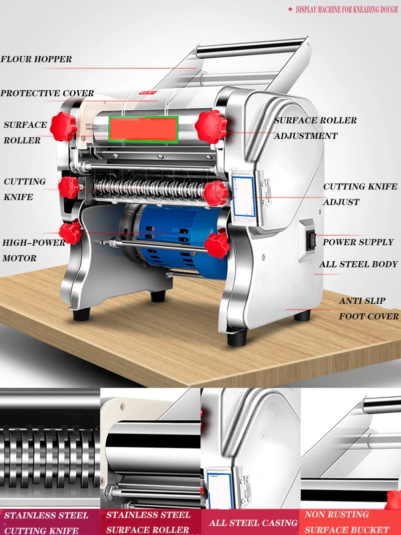 Commercial Electric Noodle Machine Noodle Pressing Machine Automatic Pasta Maker