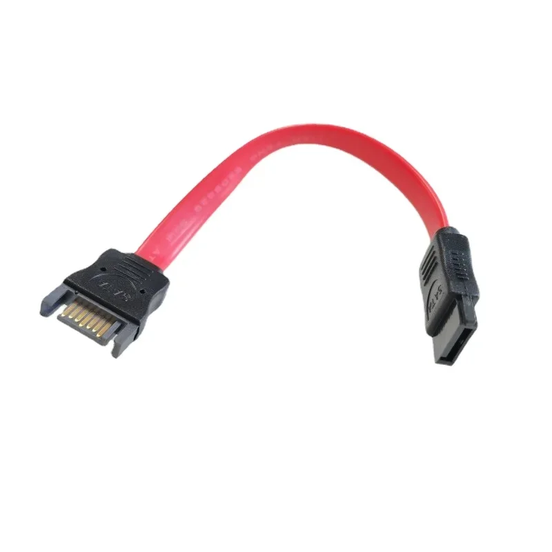Computer PC Hard Dirve SATA 7Pin Datenverlängerung Serielles kurzes Kabel Stecker auf Buchse Rot 10 cm