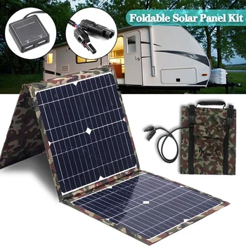 300W Foldable Solar Power Station Solar Panel Kit Complete MPPT Portable Generator Charger 18V for Car Boat Caravan Camping 1