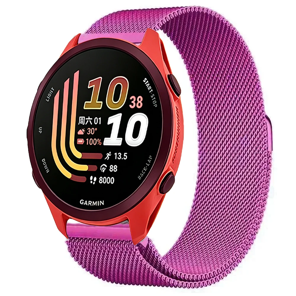Elegant Magnetic Metal Milanese Loop Bracelet - Universal Fit 22mm & 20mm Strap