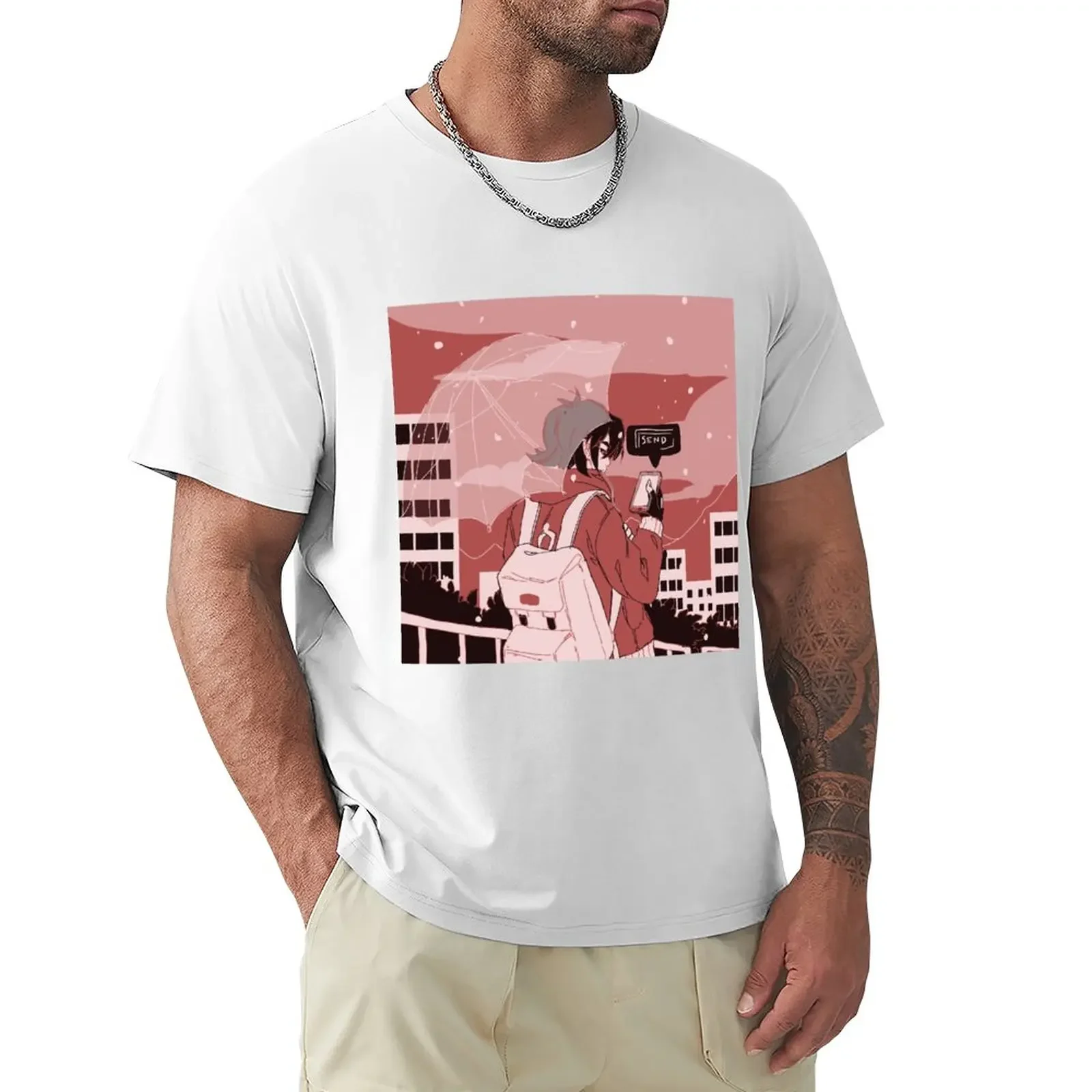 

Футболка #1 в стиле оверсайз, мужская одежда в эстетике черного цвета