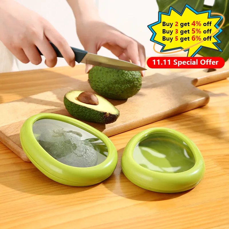 KEMORELA Transparent Reusable Airtight Fresh Storage Box for Fruits and Vegetables - Easy-to-Clean Kitchen Accessory
